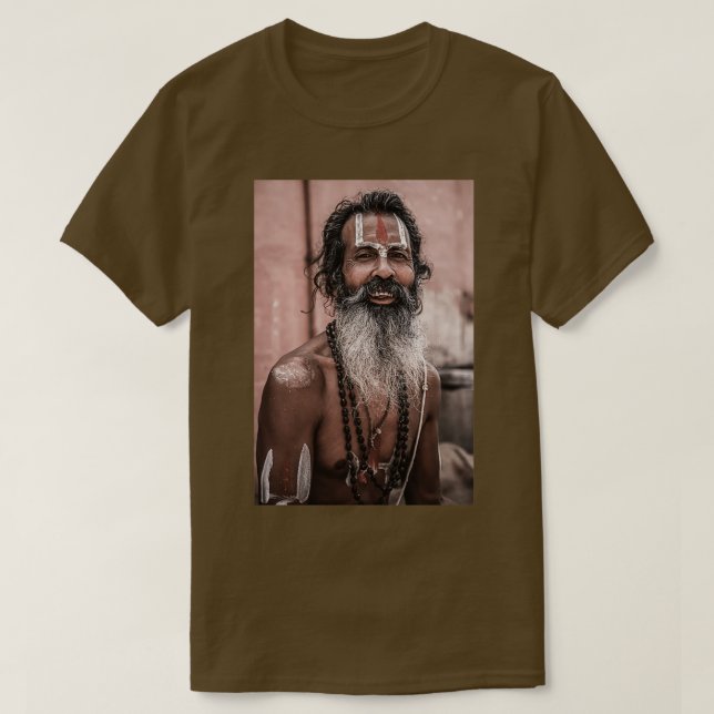 Sadhu i Varanasi T Shirt (Design framsida)