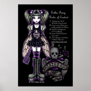 Sadie Gothic Fe Regler of conduct Poster