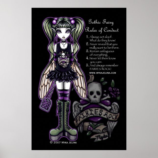 Sadie Gothic Fe Regler of conduct Poster (Framsidan)