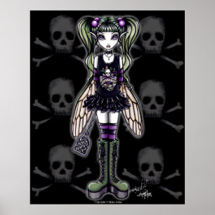 ’Sadie’ Gothic Punk Kryp Pixie Poster