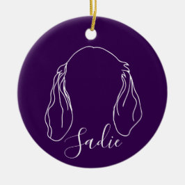 Sadie-ornament (Tassfötter) Julgransprydnad Keramik