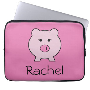Sadie Rosa Gris ~ Cute Girly Kawaii Laptop Sleeve