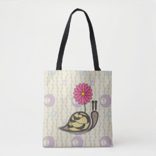 Sadie the Snigel All-over-Print Bag Tygkasse