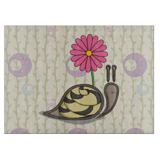 Sadie the Snigel Glass Cshing Board (Framsidan)