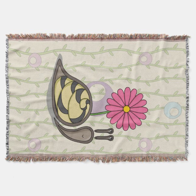 Sadie the Snigel Throw Blanket Filt (Framsidan)