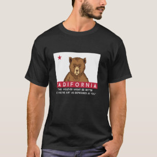 Sadifornia California Flagga Socal Norcal Cencal L T Shirt