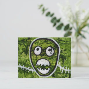 Sädige Pete Skalle Bisarrt Whimsical Monster Art S Vykort