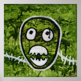 Sädige Pete Skalle Excentrisk Monsterkonst Särpräg Poster
