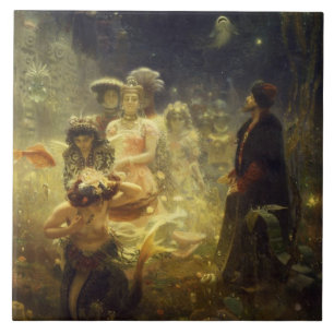 Sadko i den undervattens- kungarikeIlya Repin Kakelplatta