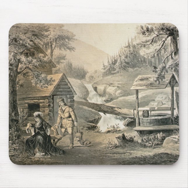 "Sadla att laga", affischen för "Davy Crockett" Musmatta (Framsidan)