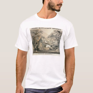 "Sadla att laga", affischen för "Davy Crockett" Tee Shirt