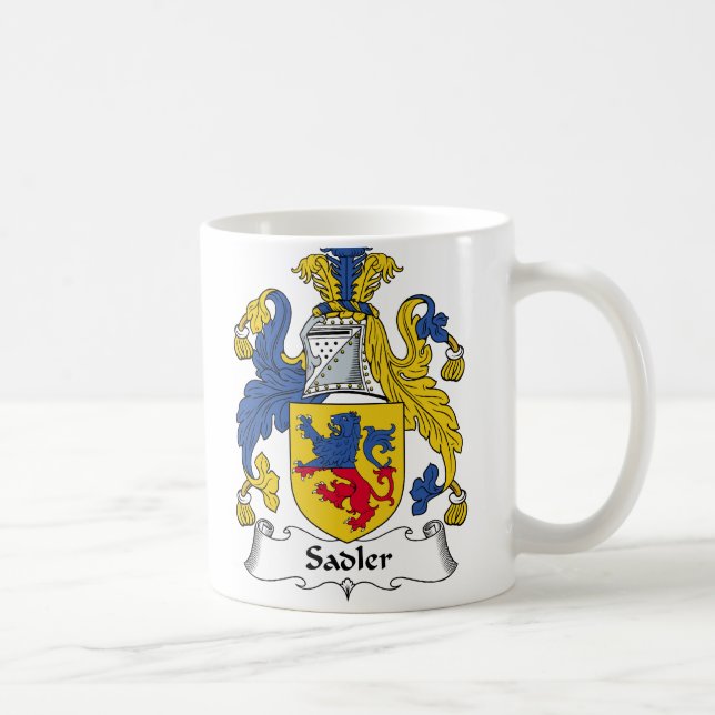 Sadler familjvapensköld kaffemugg (Höger)