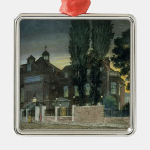 Sadlers brunnar, 1826 (färgad gravyr) julgransprydnad metall