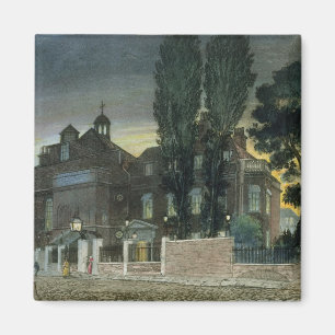 Sadlers brunnar, 1826 (färgad gravyr) magnet