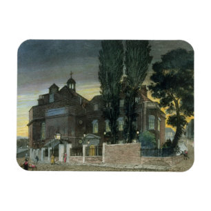 Sadlers brunnar, 1826 (färgad gravyr) magnet