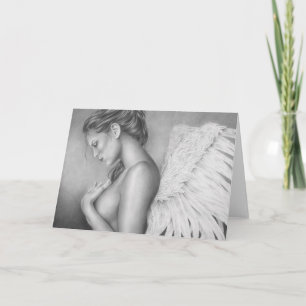 Sadness of a angel Greeting Card Kort
