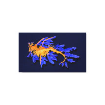 Sadragon i Guld och Blå läder