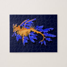 Sadragon i Guld och Blå läder