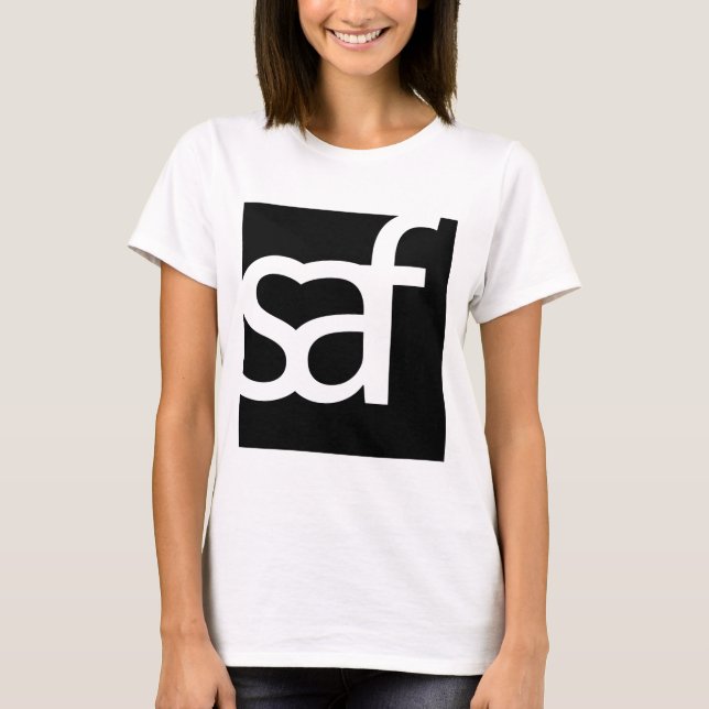 Saf-logotyp T (bekläda & dra tillbaka), T-shirt (Framsida)
