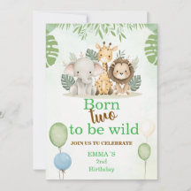 Safari 2-års inbjudan | Född att vara vild
