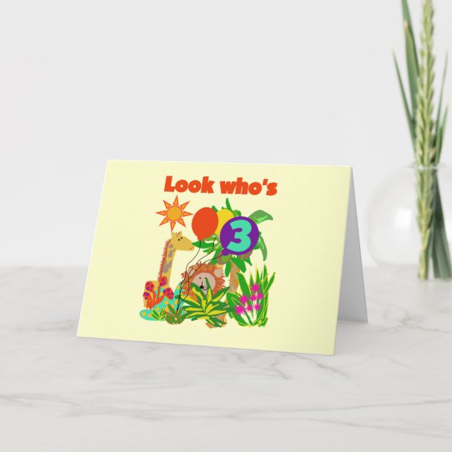 Safari 3:e födelsedag Tshirts och gåvor Kort (Framsida)