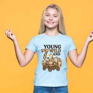 Safari 7-års födelsedags T-shirt