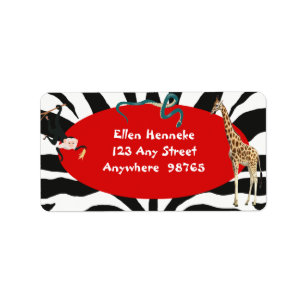 Safari Adressetikett