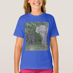 Safari Afrika Cute Adsible Destiny Elephant Tee Shirt
