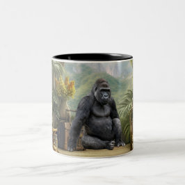 Safari Afrika Gorilla Accentmugg Två-Tonad Mugg