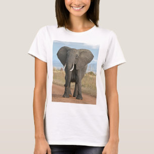 Safari Afrikanska Djungel Ödets Djur Elefanter T-shirt
