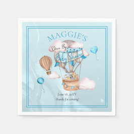 Safari Animal-ballonger som kör med pojkbabyskor Pappersservett