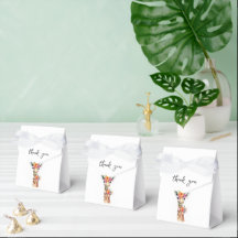 Safari Animal Blommigt Giraffe Mamma Baby Shower