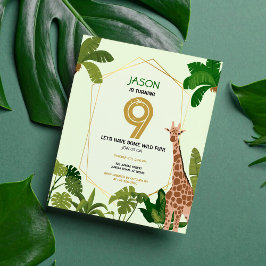 Safari Animal Giraffe Budget Birthday Call