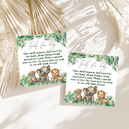 Safari Animal Jungle Grönt & Guld boy bok Tilläggskort