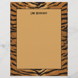Safari Animal Print Black and Tan Tiger Papper