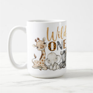 Safari Animals 1:a födelsedagen Kaffemugg