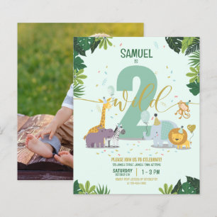 Safari Animals 2 Vilder budget Fotofödelsedag