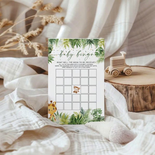 Safari Animals Baby Bingo Game (Skapare uppladdad)