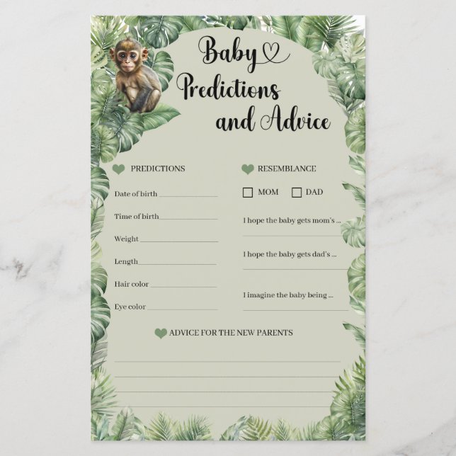 Safari Animals Baby Predictions and Advice GAME (Framsida)