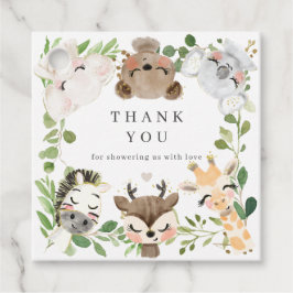 Safari Animals Baby Shower Favor Tags | Gift Tags Gåvor Etiketter