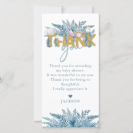 Safari Animals Baby Shower I Birthday Tack Kort