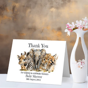 Safari Animals Baby Shower Tack