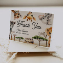 Safari Animals Baby Shower