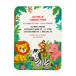Safari Animals Birthday Investigations Boys Flexib Magnet