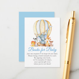Safari Animals Bokar för Baby blue ballongdusch Tilläggskort