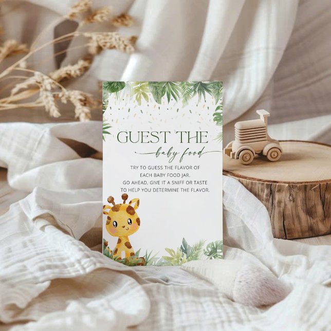 Safari Animals gissar att matkortet Baby (Skapare uppladdad)