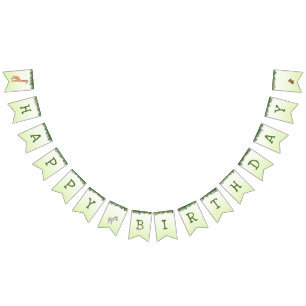 Safari animals grattis på födelsedagen buntning vimplar