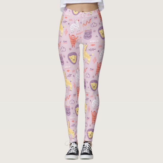 Safari Animals Leggings (Framsida)