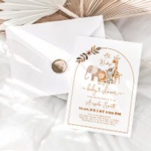 Safari Animals minimalistiska, enkla babyskor