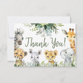 Safari Animals Oh Baby Greenery Jungle Baby Shower